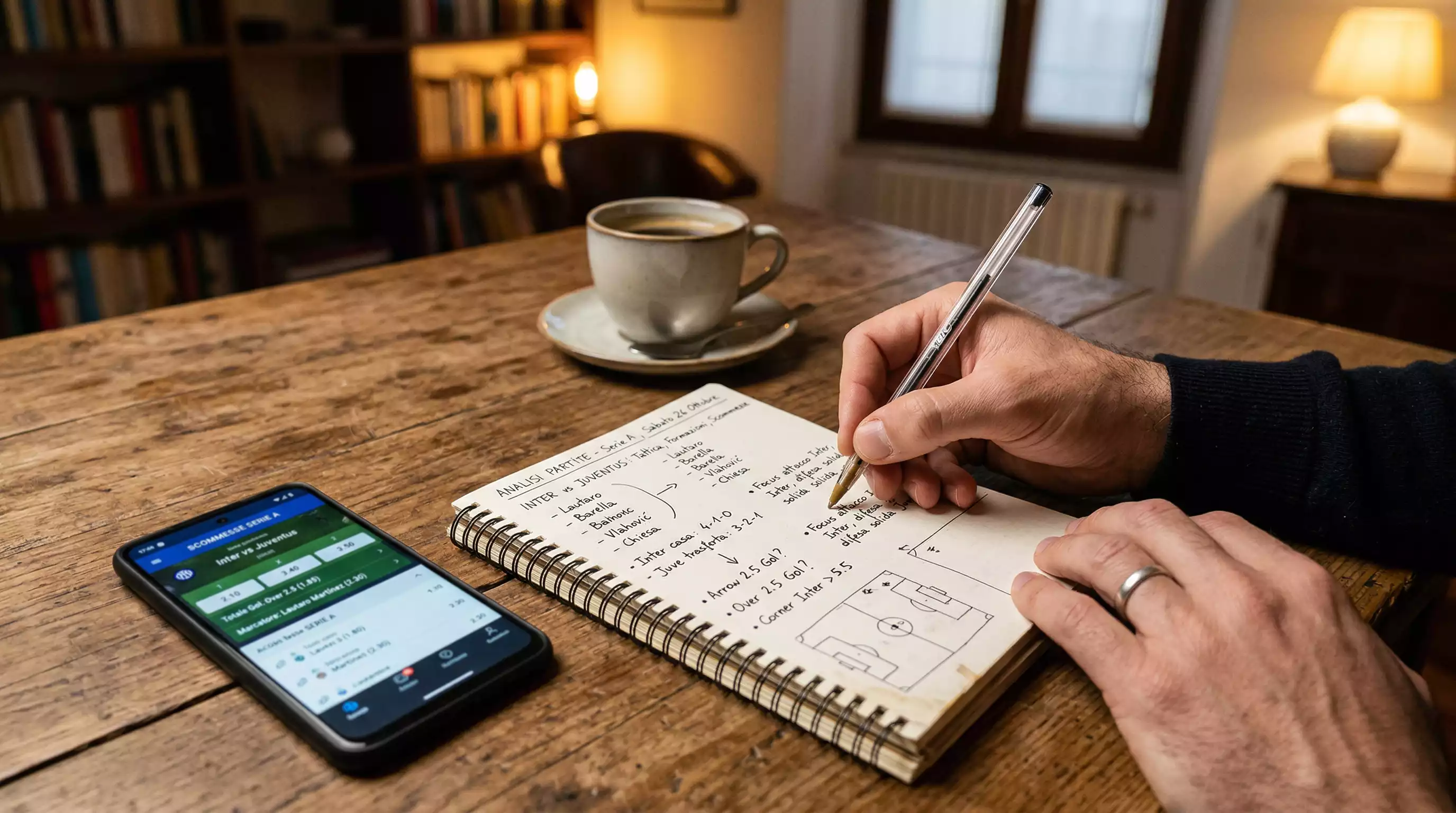 Persona che compila una schedina multipla