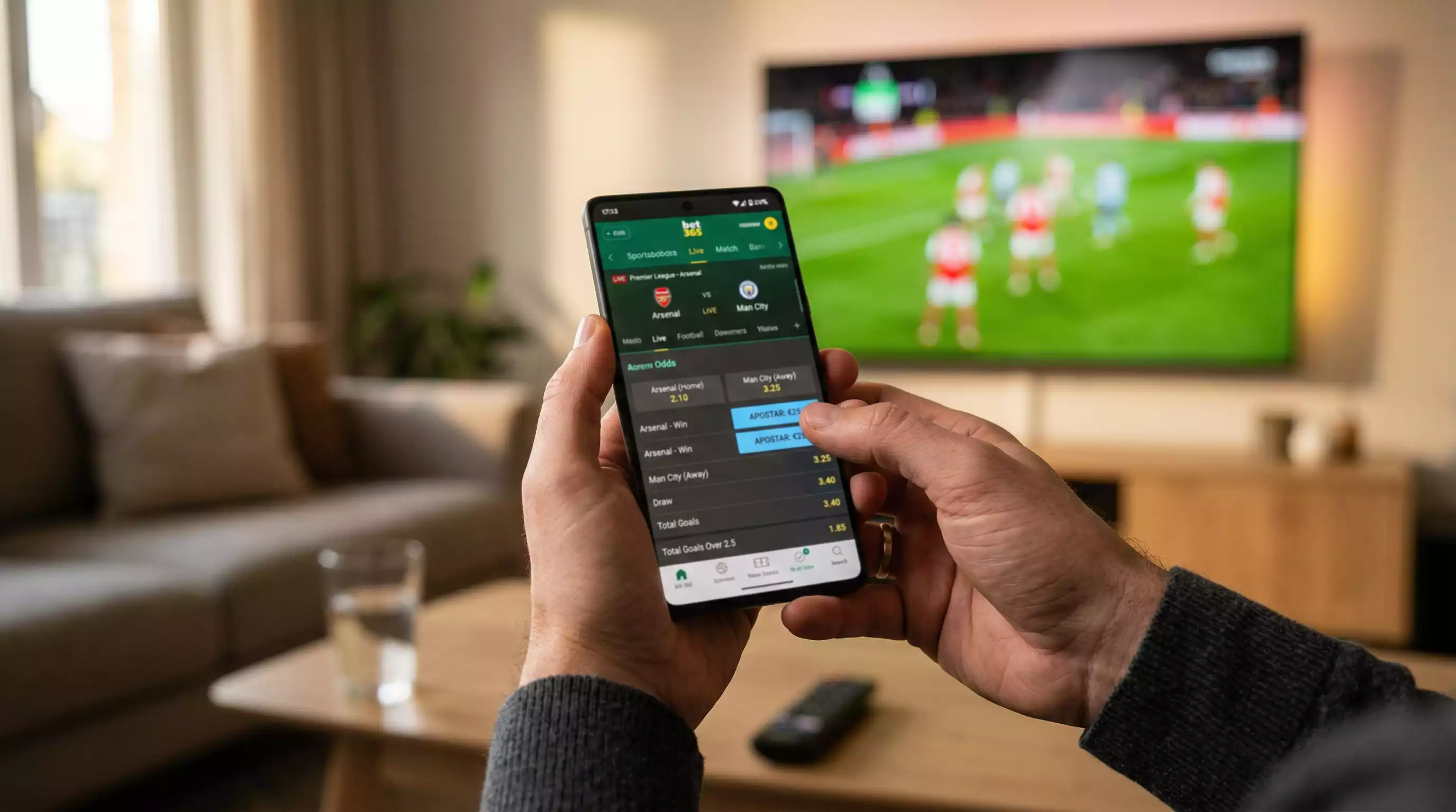 Quote calcio aggiornate in tempo reale su smartphone